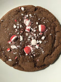 New Peppermint Bark Brownie Cookies